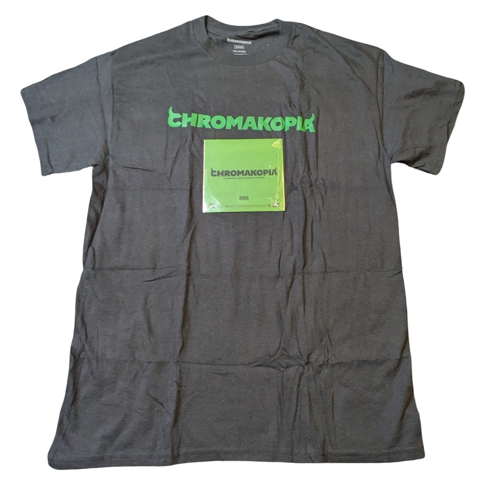 Tyler The Creator Chromakopia T-Shirt and CD Bundle Black Green Mens Medium